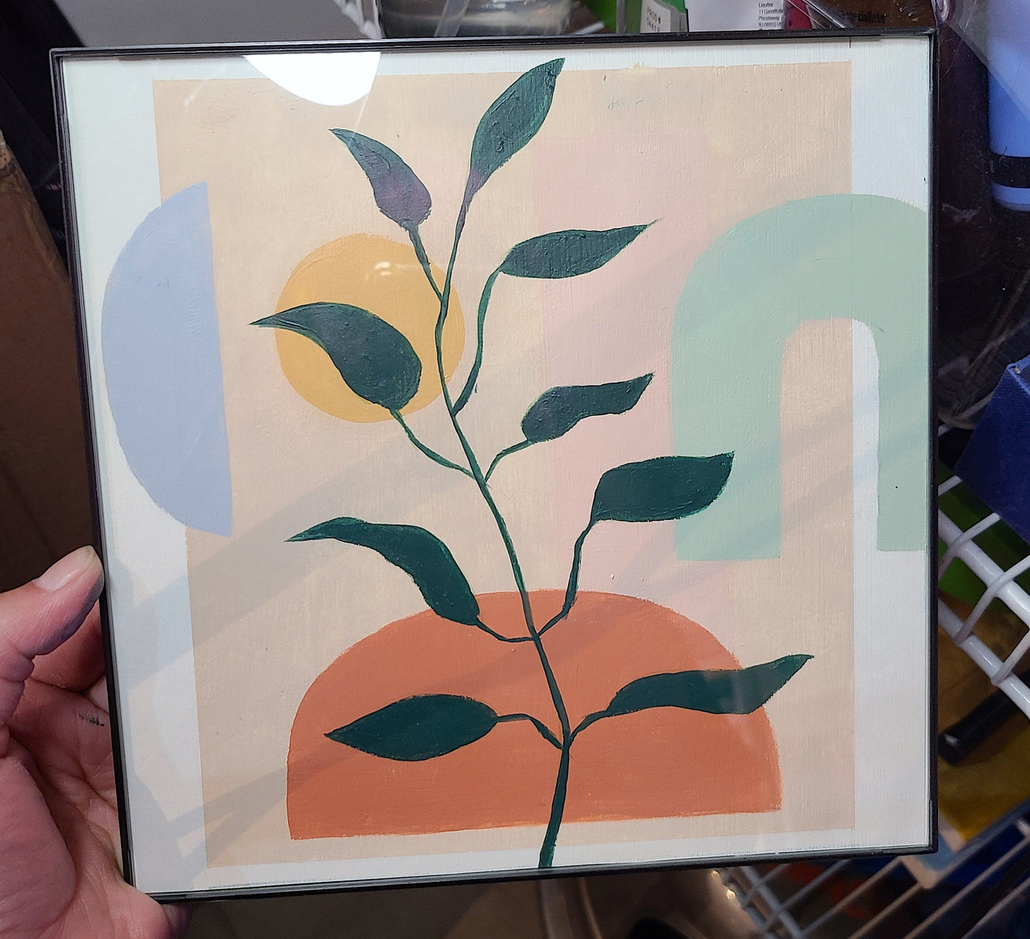 ✶ Aesthetic Plant Painting ✶ Home Decor $20-$28 (8"x8")