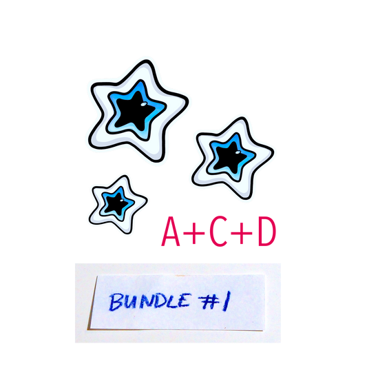 Starry Eye Sticker ★ BUNDLE #1 - 3 stickers