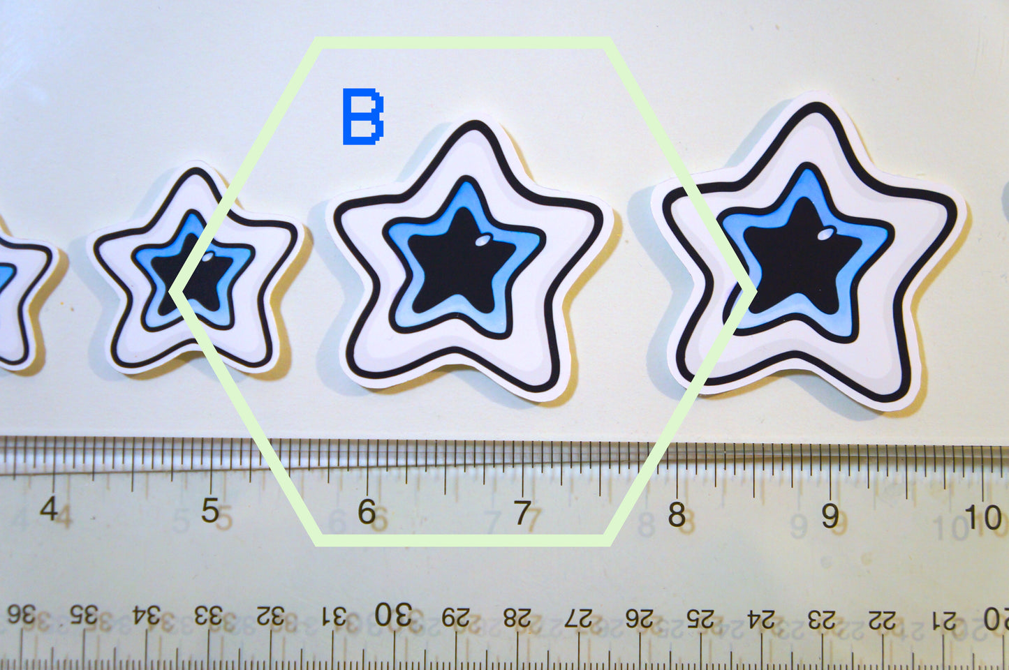 Starry Eye Sticker ✩ Size B - 2.22" - L