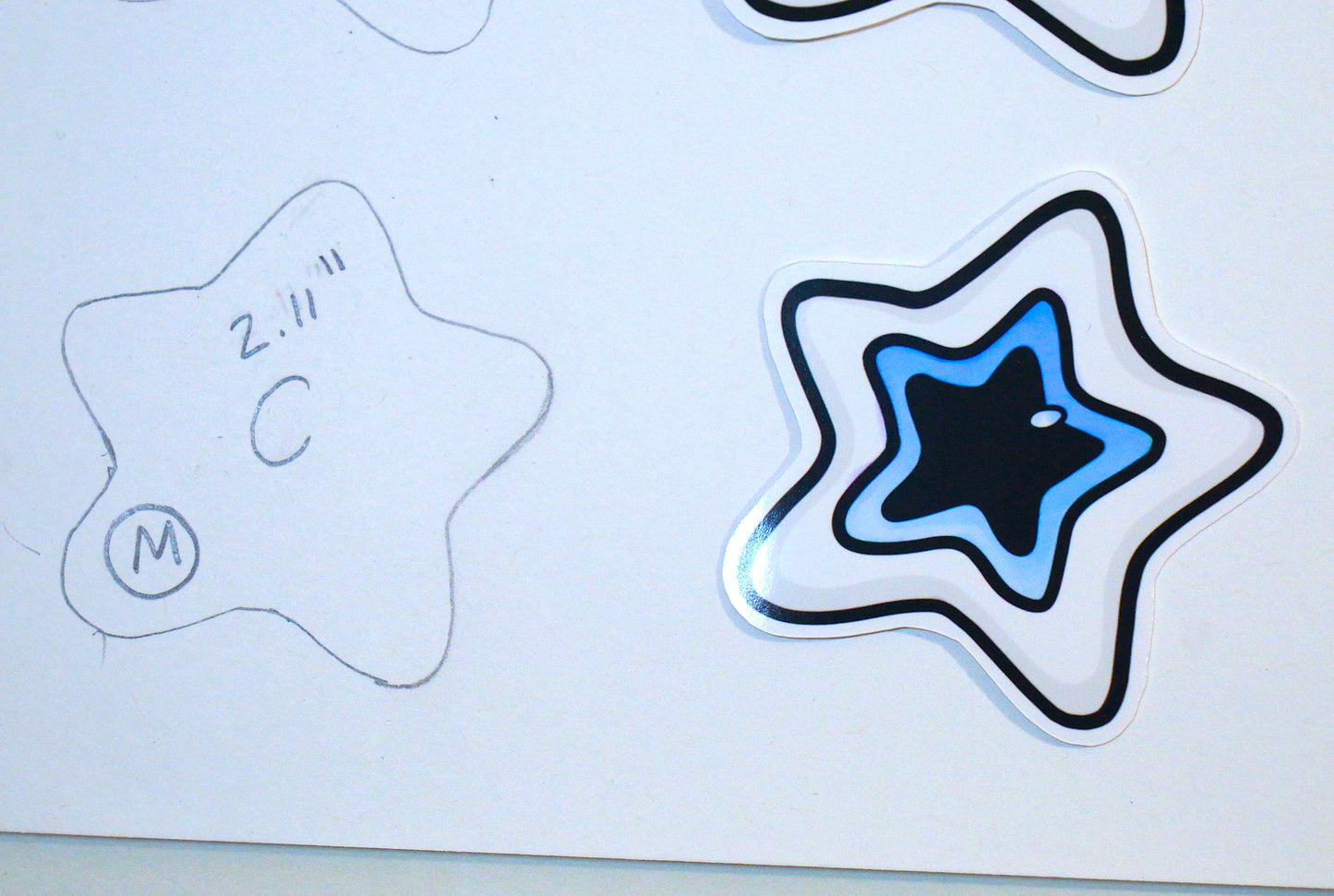 Starry Eye Sticker ✩ Size C - 2.11" - M