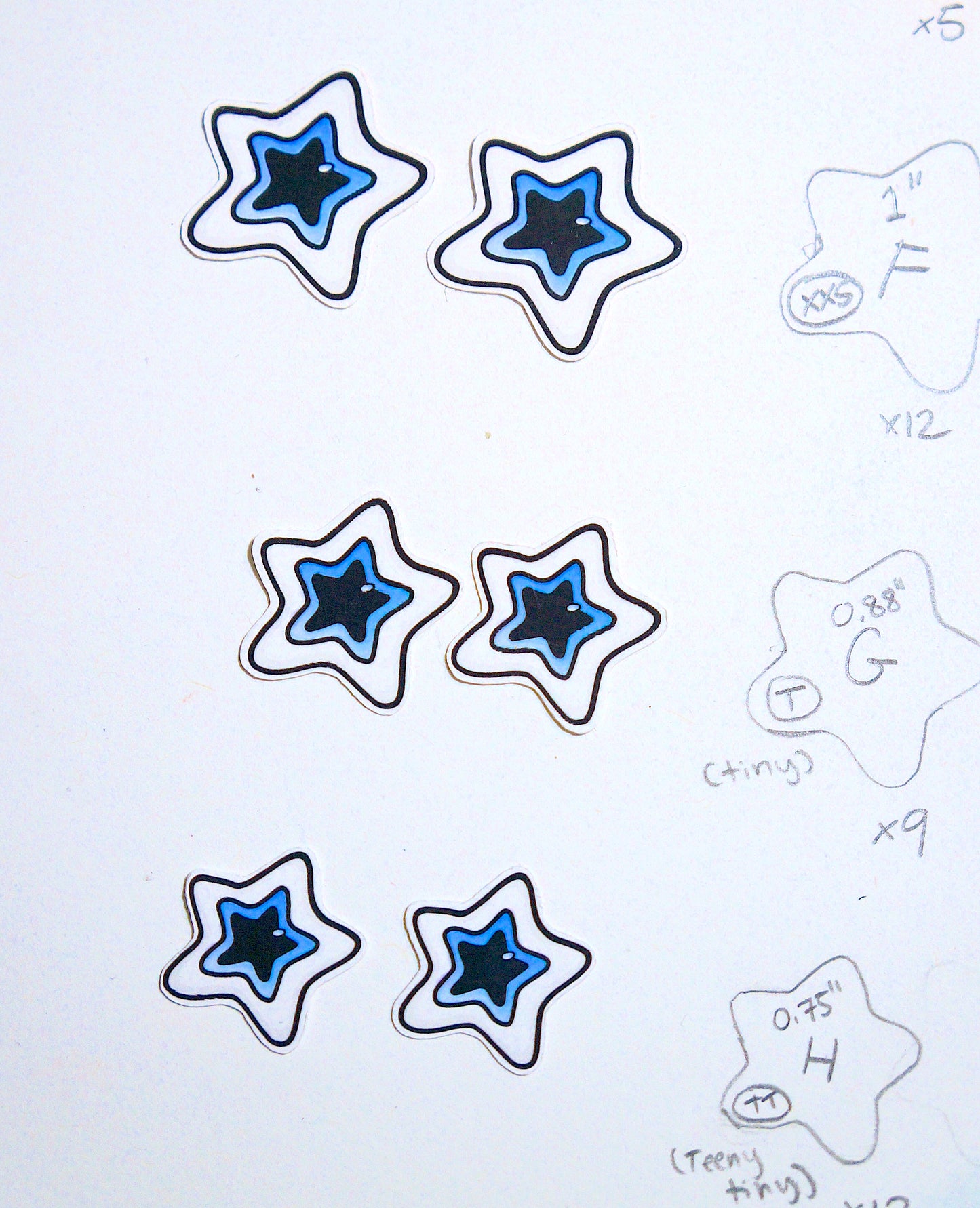 Starry Eye Sticker ★ BUNDLE #2 - 7 stickers