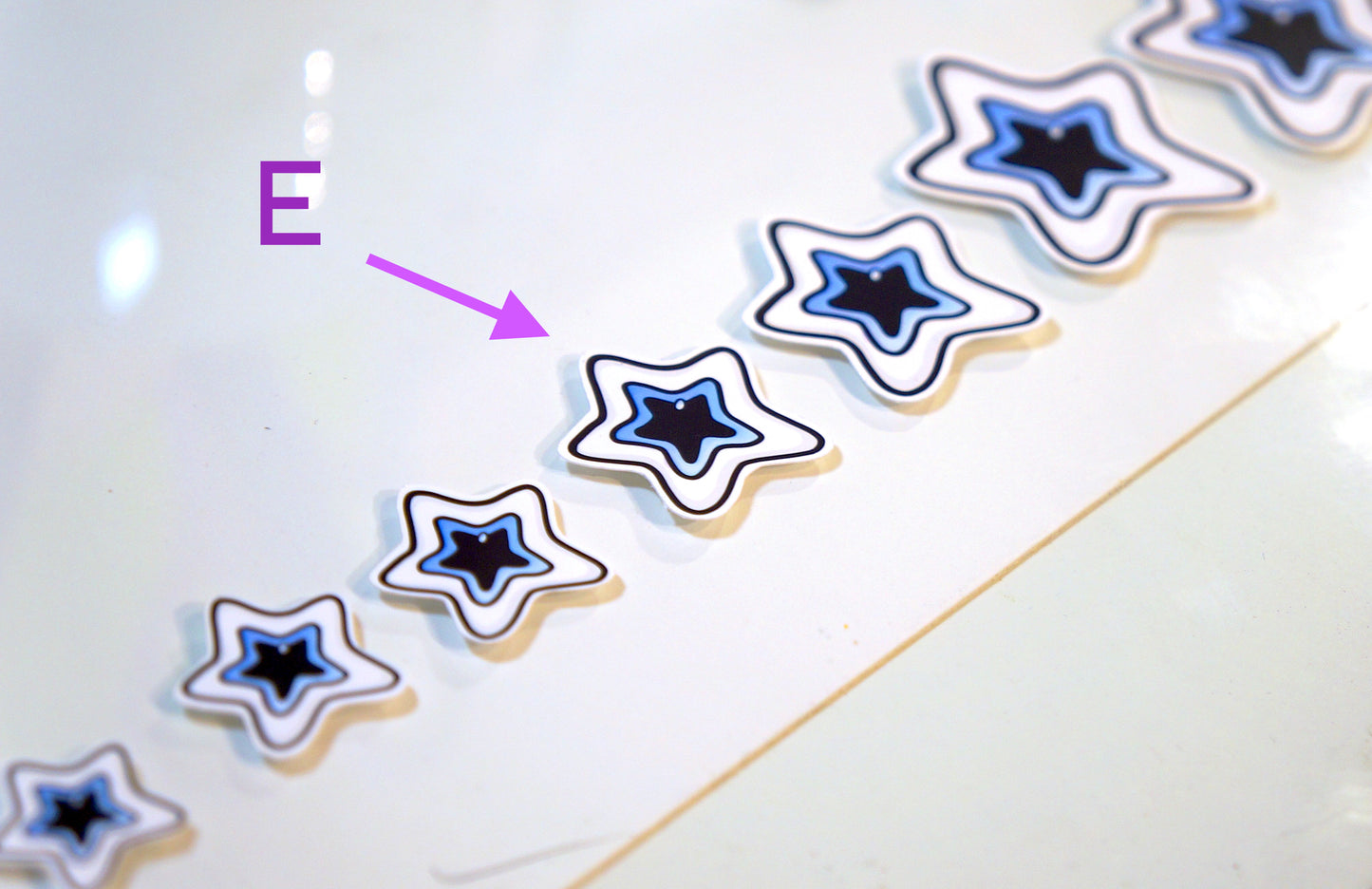 Starry Eye Sticker ✩ Size E - 1.25" - XS