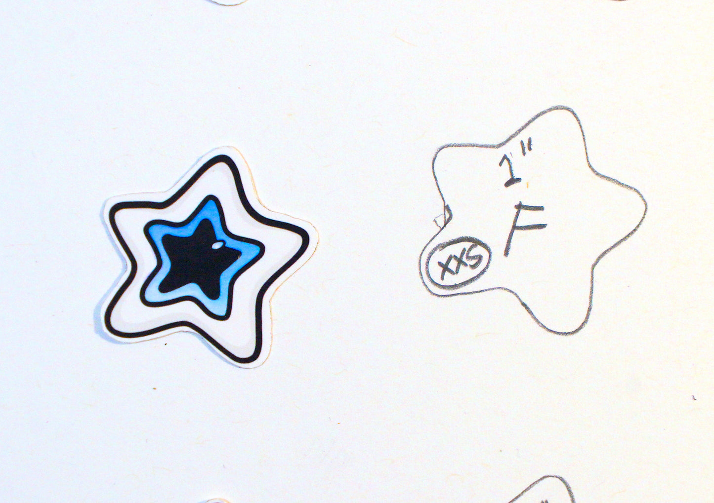 Starry Eye Sticker ✩ Size F - 1" - XXS