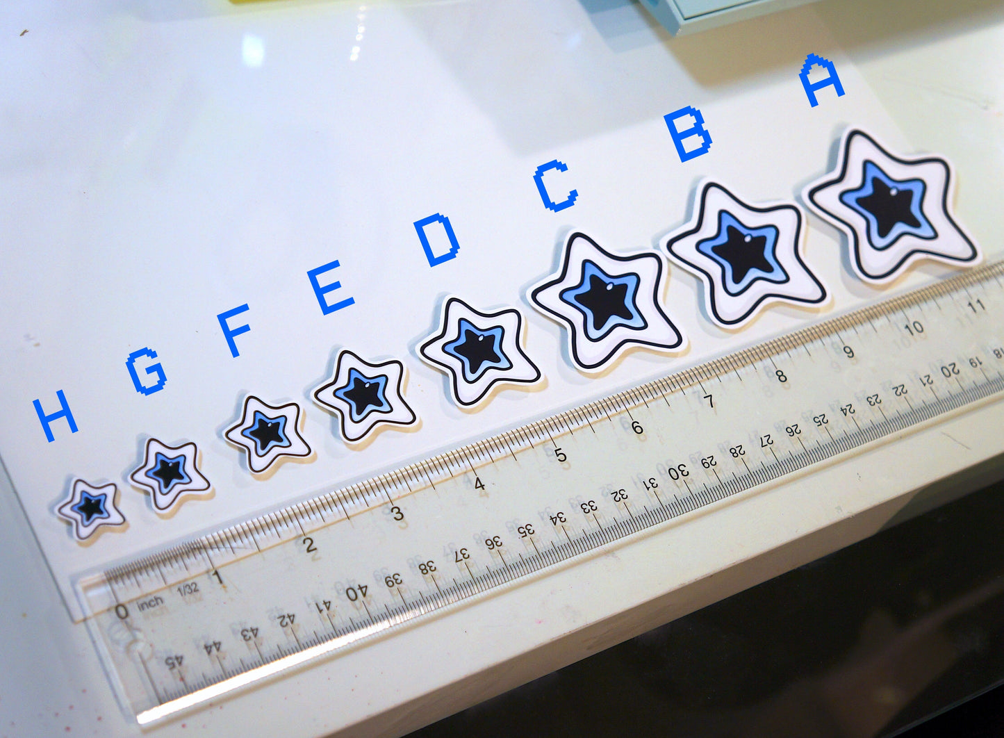 Starry Eye Sticker ✩ Size F - 1" - XXS