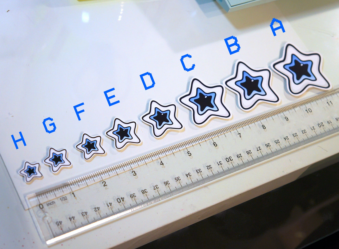 Starry Eye Sticker ✩ Size D - 1.55" - S