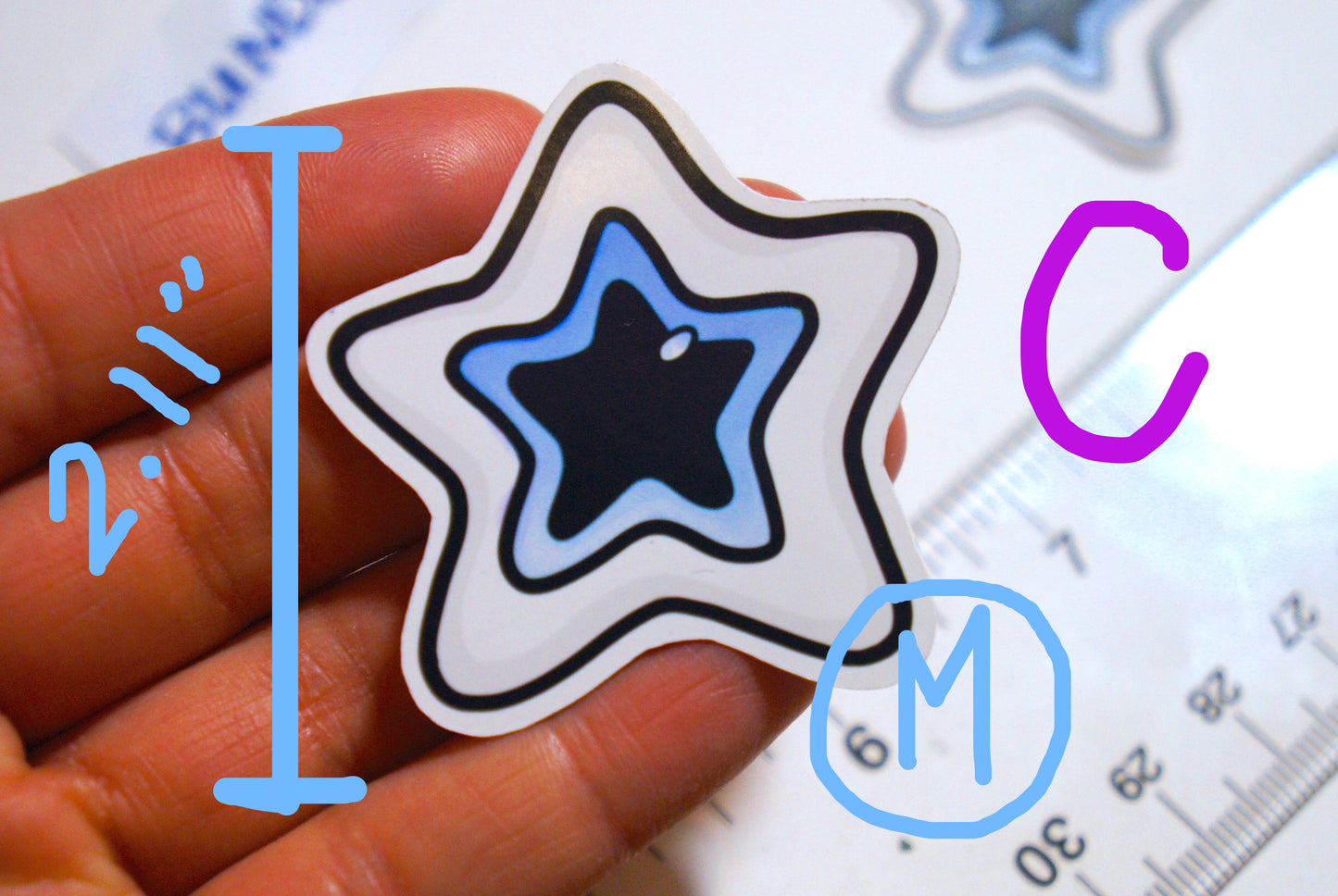 Starry Eye Sticker ★ BUNDLE #1 - 3 stickers